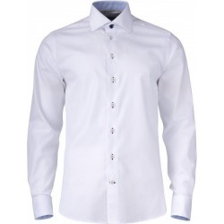 Сорочка чоловіча JH&Frost Yellow Bow 51 Slim Fit білий/світло-синій - 2905102105S