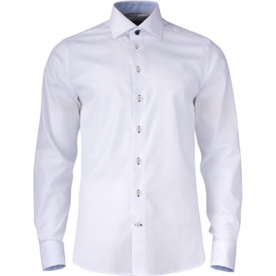 Сорочка чоловіча JH&Frost Yellow Bow 51 Slim Fit білий/світло-синій - 2905102105S