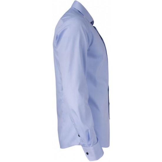 Сорочка чоловіча JH&Frost Yellow Bow 51 Slim Fit небесно-блакитний/темно-синій - 2905102505M