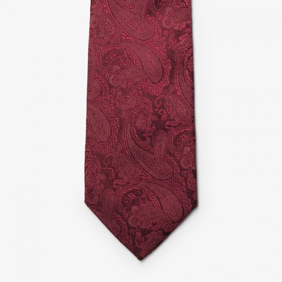 Краватка JH&Frost Paisley винний - 2910400490