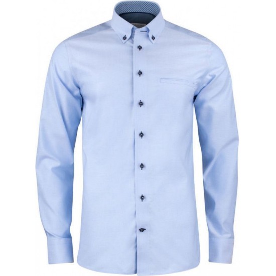 Сорочка чоловіча JH&Frost Red Bow 121 Slim Fit блакитний - 2912102500M