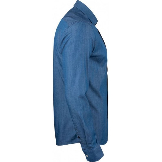 Сорочка чоловіча JH&Frost Indigo Bow 130 Regular Fit синій - 2913001550L Сорочка чоловіча JH&Frost Indigo Bow 130 Regular Fit синій - 2913001550L