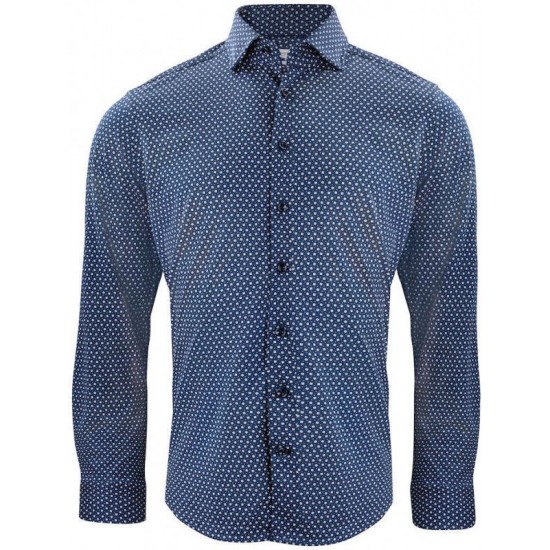 Сорочка чоловіча JH&Frost Indigo Bow 131 Slim Fit темно-синій - 2913102006M