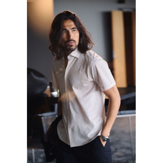 Сорочка чоловіча JH&Frost Indigo Bow 133 S/S Tailored пісочний - 2913311112XL Сорочка чоловіча JH&Frost Indigo Bow 133 S/S Tailored пісочний - 2913311112XL