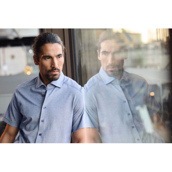 Сорочка чоловіча JH&Frost Indigo Bow 133 S/S Tailored блакитний - 29133111153XL