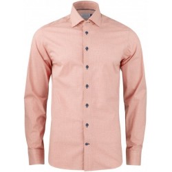 Сорочка чоловіча JH&Frost Purple Bow 141 Slim Fit помаранчевий/білий в клітинку - 2914102313M