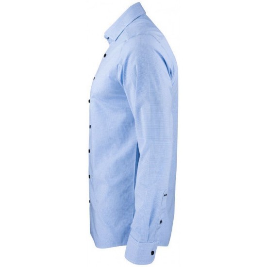 Сорочка чоловіча JH&Frost Purple Bow 141 Slim Fit синій/білий в клітинку - 2914102515M Сорочка чоловіча JH&Frost Purple Bow 141 Slim Fit синій/білий в клітинку - 2914102515M