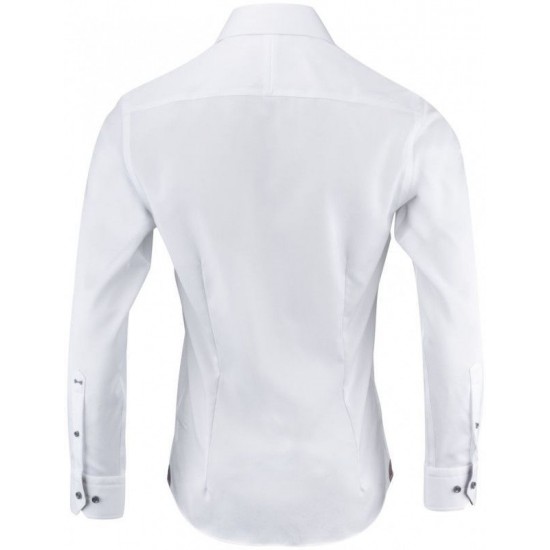 Сорочка чоловіча JH&Frost Purple Bow 146 Slim Fit білий/темно-синій - 2914602106M