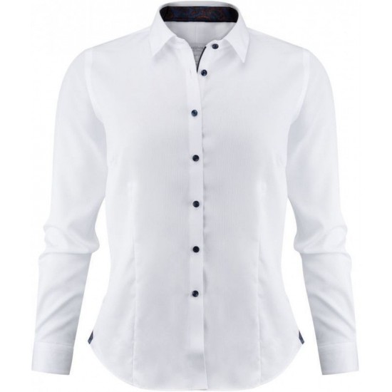 Сорочка жіноча JH&Frost Purple Bow 146 білий/темно-синій - 29146031064XL