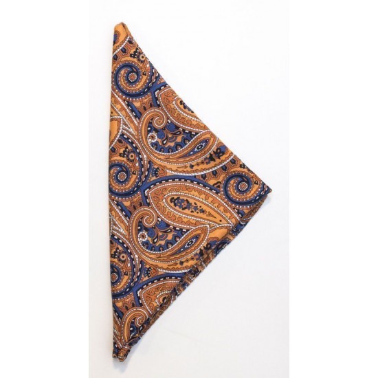 Краватка Handkerchief Paisley помаранчевий/синій - 2920300388