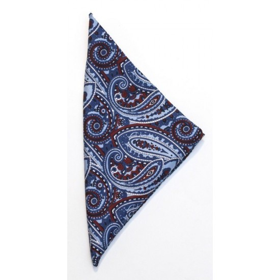 Краватка Handkerchief Paisley блідо-блакитний - 2920300588