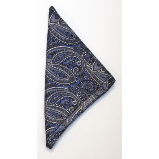 Краватка Handkerchief Paisley блідо-сірий - 2920300988