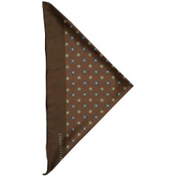 Хустинка шовкова JH&Frost Handkerchief коричневий - 2920400210