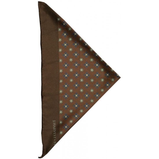 Хустинка шовкова JH&Frost Handkerchief коричневий - 2920400210