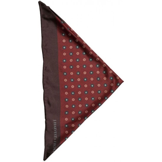 Хустинка шовкова JH&Frost Handkerchief винний - 2920400490