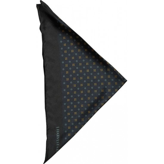 Хустинка шовкова JH&Frost Handkerchief темно-синій - 2920400610