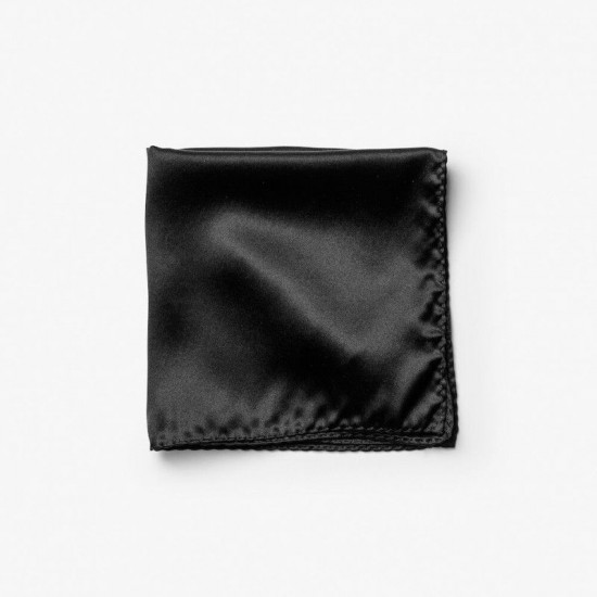 Шарф шовковий та шпилька JH&Frost Hankie & Lapel чорний - 2920500900