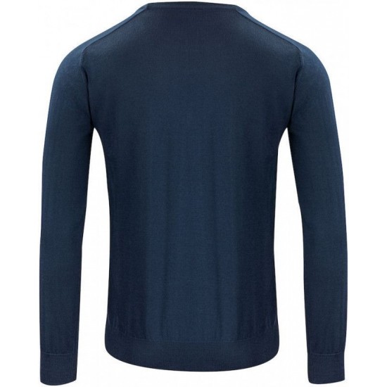 Пуловер чоловічий Merino V-neck темно-синій - 2930101600M