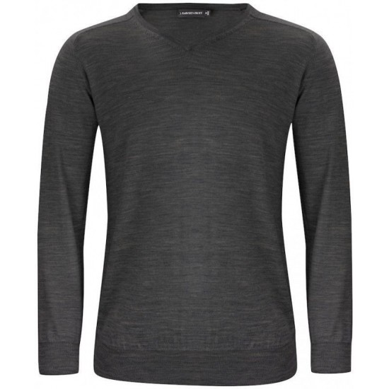 Пуловер чоловічий JH&Frost Merino V темно-сірий меланж - 29301019094XL Пуловер чоловічий JH&Frost Merino V темно-сірий меланж - 29301019094XL