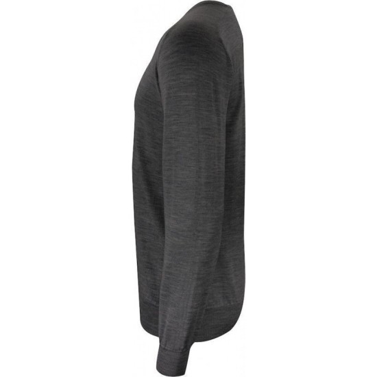 Пуловер чоловічий Merino V-neck темно-сірий меланж - 2930101909L