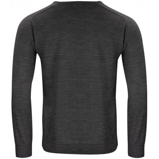 Пуловер чоловічий Merino V-neck темно-сірий меланж - 2930101909S