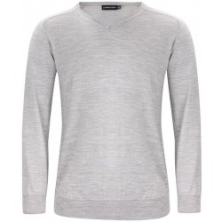 Пуловер чоловічий JH&Frost Merino V сірий меланж - 2930101910XL