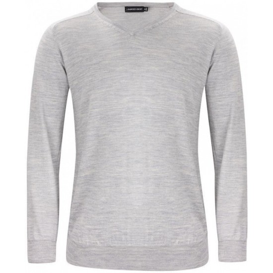 Пуловер чоловічий Merino V-neck сірий меланж - 2930101910XXL