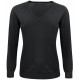 Пуловер жіночий Merino V-neck Woman чорний - 2930103900S