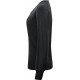Пуловер жіночий Merino V-neck Woman чорний - 2930103900XXL