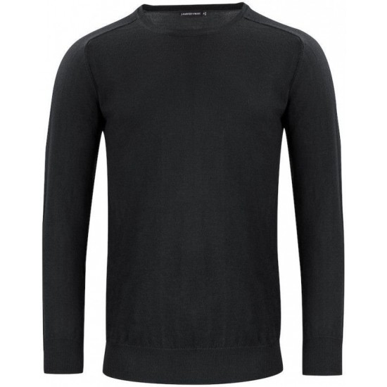 Пуловер чоловічий Merino U-neck чорний - 2930201900XL