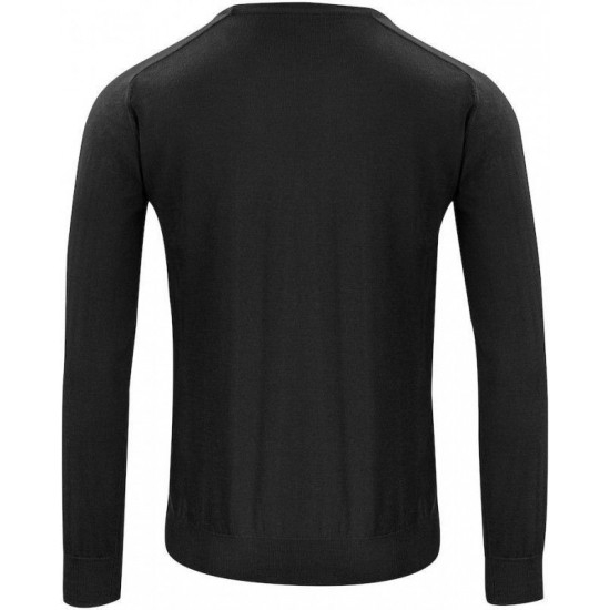 Пуловер чоловічий Merino U-neck чорний - 29302019003XL