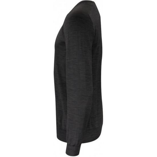 Пуловер чоловічий Merino U-neck темно-сірий меланж - 2930201909S
