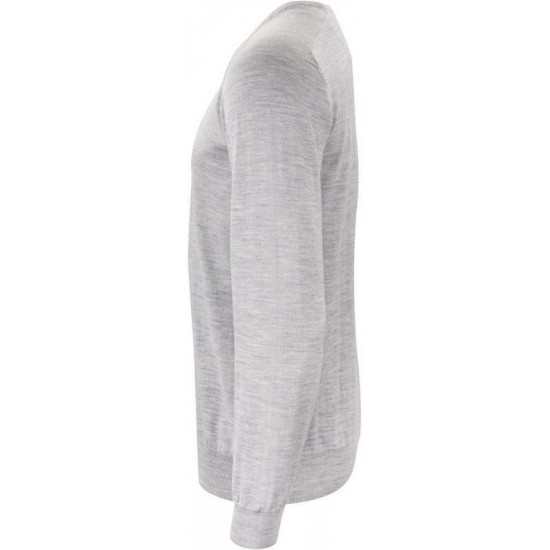 Пуловер чоловічий JH&Frost Merino U сірий меланж - 2930201910XL
