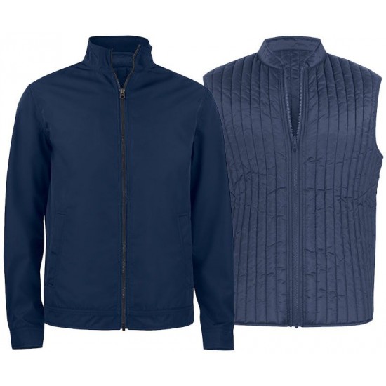 Куртка чоловіча 3в1 Cutter&Buck Shelton темно-синій - 351430580XL