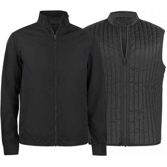 Куртка чоловіча 3в1 Cutter&Buck Shelton чорний - 35143099XL