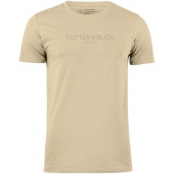 Футболка чоловіча Cutter&Buck Manzanita Roundneck з принтом бежевий - 353408023XL