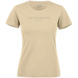 Футболка жіноча Cutter&Buck Manzanita Roundneck з принтом бежевий - 35340902M