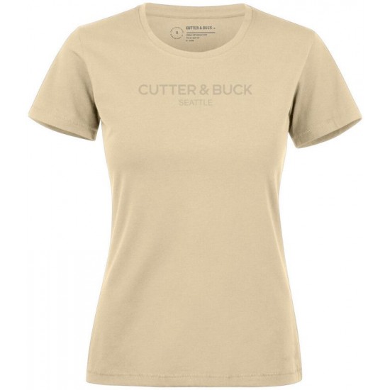 Футболка жіноча Cutter&Buck Manzanita Roundneck з принтом бежевий - 35340902XXL Футболка жіноча Cutter&Buck Manzanita Roundneck з принтом бежевий - 35340902XXL