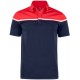Футболка поло чоловіча Cutter&Buck Seabeck темно-синій/червоний - 35442858035XXL