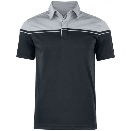 Футболка поло чоловіча Cutter&Buck Seabeck чорний/сірий - 35442899934XL