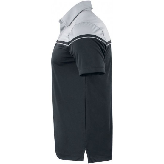 Футболка поло чоловіча Cutter&Buck Seabeck чорний/сірий - 35442899934XL