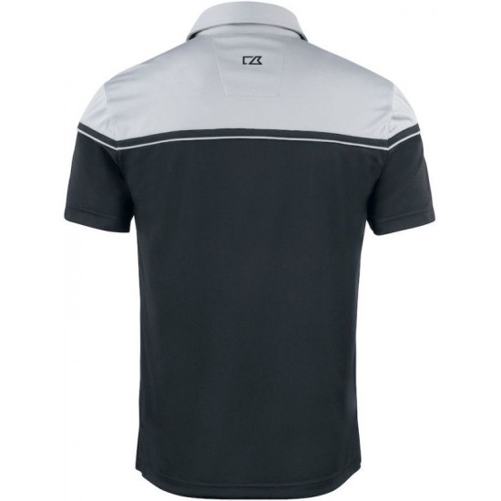 Футболка поло чоловіча Cutter&Buck Seabeck чорний/сірий - 35442899934XL