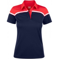 Футболка поло жіноча Cutter&Buck Seabeck темно-синій/червоний - 35442958035XL
