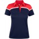 Футболка поло жіноча Cutter&Buck Seabeck темно-синій/червоний - 35442958035S