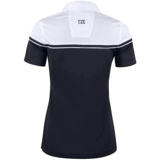 Футболка поло жіноча Cutter&Buck Seabeck чорний/білий - 3544299900XS