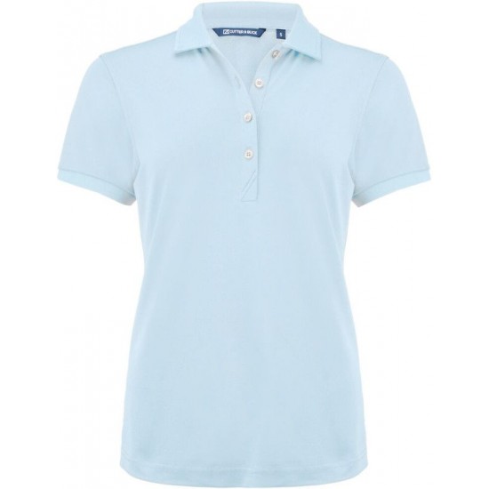 Футболка поло жіноча Cutter&Buck Virtue Eco Solid світло-блакитний - 354435513XS