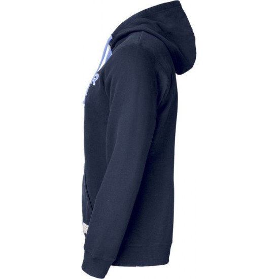 Худі на блискавці чоловіче Cutter&Buck Twisp Hood Fz з принтом темно-синій - 35840658057S