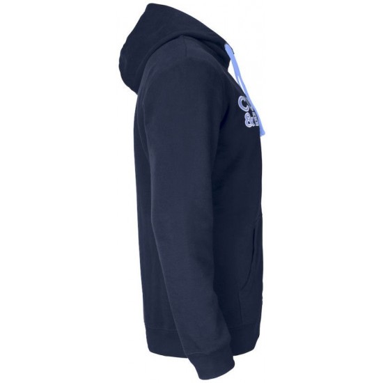 Худі на блискавці чоловіче Cutter&Buck Twisp Hood Fz з принтом темно-синій - 35840658057S