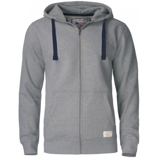 Худі на блискавці чоловіче Cutter&Buck Twisp Hood Fz сірий меланж - 35840695S