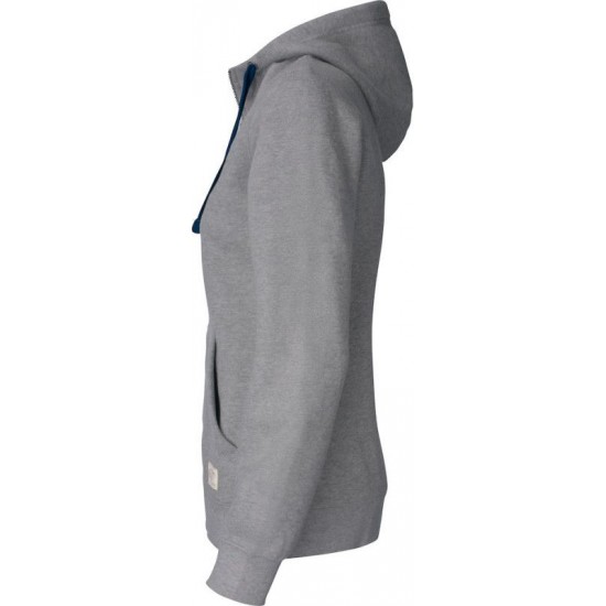 Худі на блискавці жіноче Cutter&Buck Twisp Hood Fz сірий меланж - 35840795S